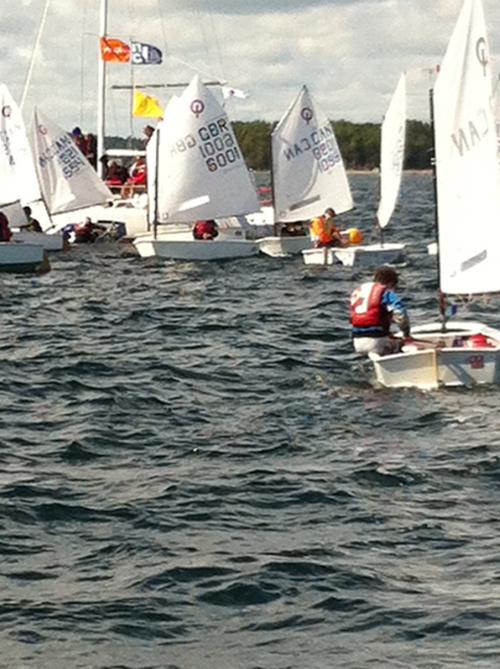 Day one of racing in Mahone Bay Opti Naitonals 2014 © Katie Nicoll